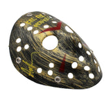 Ari Lehman Signed Friday the 13th Gold Costume Mask with 2 Inscriptions