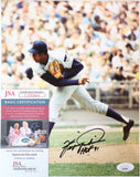 Fergie Jenkins Autographed/Inscribed HOF 91 Chicago Cubs 8x10 Photo JSA COA