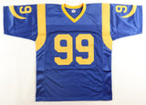 Aaron Donald Signed Los Angeles Rams Career Highlight Stat Jersey (Beckett) D.E.