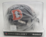 Ed McCaffrey Signed Denver Broncos Mini Helmet (Beckett) 3xSuper Bowl Champion