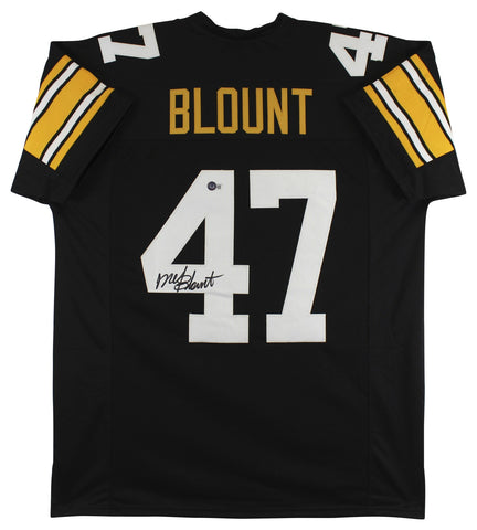 Mel Blount Authentic Signed Black Pro Style Jersey Autographed BAS Witnessed