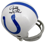 Bill Polian HOF Signed/Inscr Indianapolis Colts Mini Football Helmet JSA 213104