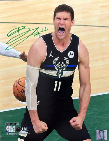 MIlw. Bucks 2021 NBA Champion BROOK LOPEZ Signed 8x10 Photo #6 AUTO
