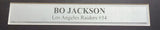 OAKLAND RAIDERS BO JACKSON AUTOGRAPHED FRAMED BLACK JERSEY BECKETT BAS 200915