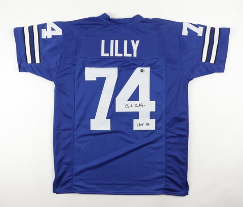Bob Lilly Signed Dallas Cowboys Jersey Inscribed "HOF '80" (Beckett) All Pro D.T