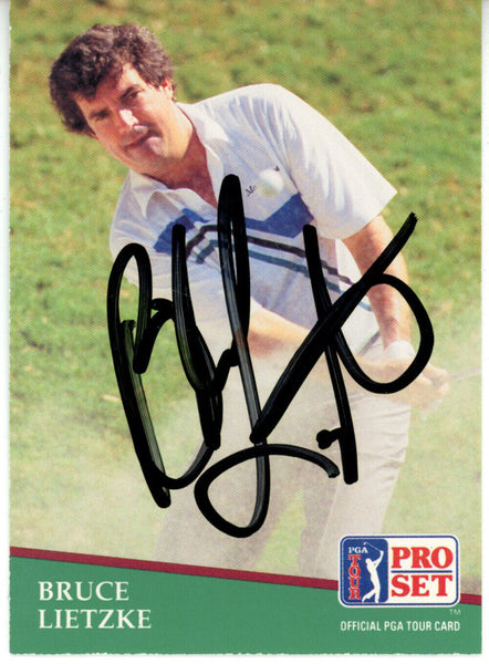 Bruce Lietzke Autographed 1991 Pro Set #140 Trading Card Beckett 44868