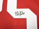 49ERS ERIC DAVIS AUTOGRAPHED RED JERSEY "SB XXIX CHAMPION" BECKETT QR 215868