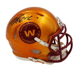 Brian Robinson Jr. Signed Washington Commanders Speed Flash NFL Mini Helmet