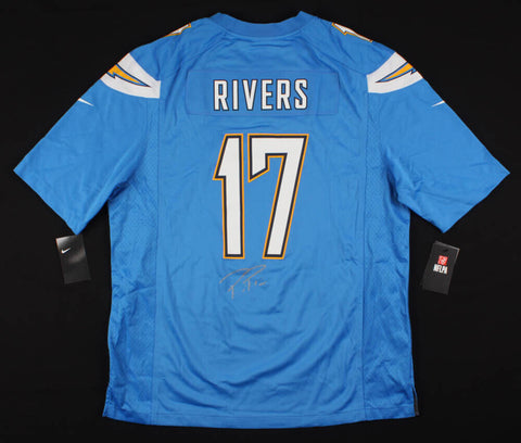 Phillip Rivers Signed Los Angeles Chargers Custom Jersey (Beckett COA) Q.B