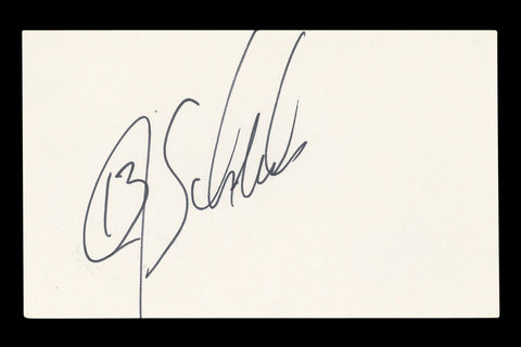 Raiders Jay Schroeder Authentic Signed 3x5 Index Card Autographed BAS #AD70288