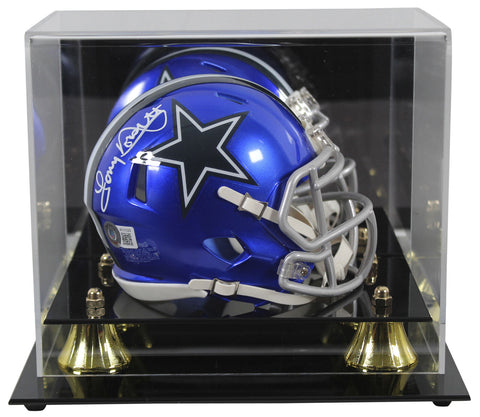 Cowboys Tony Dorsett Signed Flash Speed Mini Helmet W/ Case BAS Witnessed