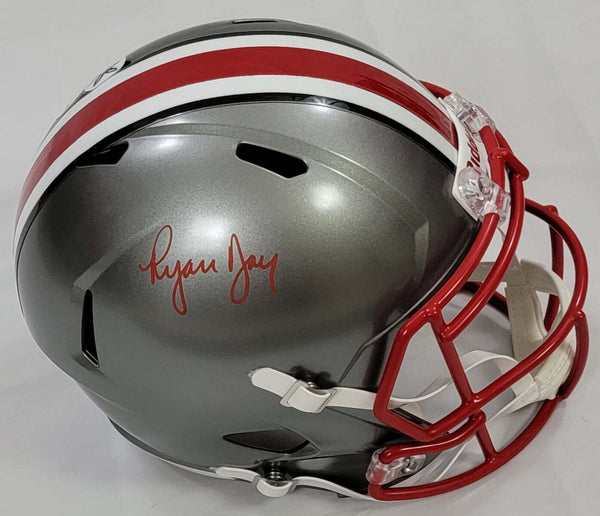 Ryan Day Autographed Ohio State Speed Flash Replica Helmet Beckett Witnessed