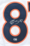 Ed McCaffrey Autographed White Pro Style Jersey - Beckett W Hologram *Black