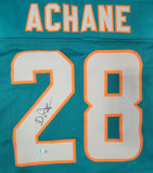 DEVON ACHANE AUTOGRAPHED PRO STYLE CUSTOM XL JERSEY w/ BECKETT QR