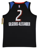 Thunder Shai Gilgeous-Alexander Signed Black Nike Swingman Jersey JSA #CD42286