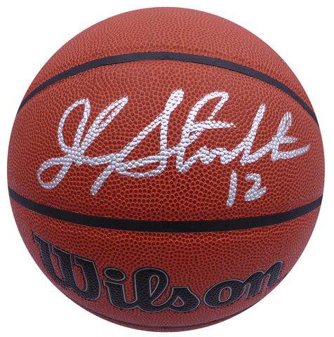 John Stockton Autographed Basketball Utah Jazz Beckett BAS QR #BK82068