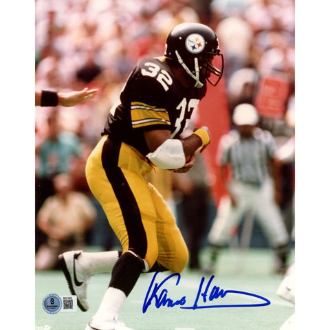 Franco Harris Autographed Pittsburgh Steelers 8x10 Photo Beckett Witness 51715