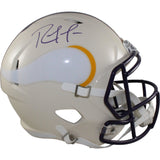 Randy Moss Autographed/Signed Minnesota Vikings F/S Retro Helmet Beckett 56330