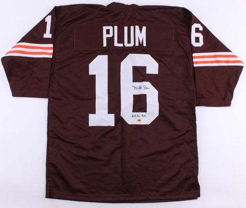 Milt Plum Signed Browns Jersey Inscribed "2x Pro Bowl" (CAS COA) Cleveland Q.B.
