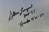 Steve Largent Auto Framed 20x24 Canvas Photo Seahawks HOF 95 Hawks# /80 PSA