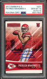 2017 Panini Rookie & Stars #201 Patrick Mahomes RC PSA 10/10 Auto GEM MINT