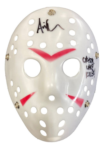 Ari Lehman Signed Jason Vorhees White Costume Mask Crystal Lake Killer JSA