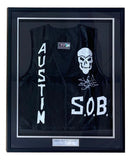 Stone Cold Steve Austin Signed Autographed Framed WWE S.O.B Vest BAS