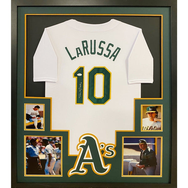 Tony LaRussa Autographed Signed Framed Oakland Athletics Jersey JSA