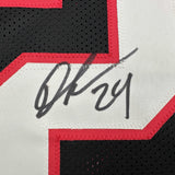 Autographed/Signed Devonta Freeman Atlanta Retro Black Jersey Beckett BAS COA