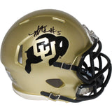 Jimmy Horn Jr. Signed Colorado Buffalos Gold Mini Helmet Beckett 42403