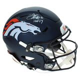 Terrell Davis Autographed "HOF 17" Broncos Speedflex Authentic Helmet Radtke
