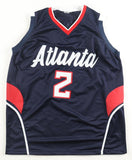 Joe Johnson Signed Atlanta Hawks Jersey (Beckett) 7xNBA All Star Shooting Guard