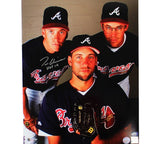 Tom Glavine Signed Atlanta Braves Unframed 16x20 MLB Photo - with "HOF 14"