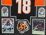 FRAMED CINCINNATI BENGALS AJ GREEN AUTOGRAPHED JERSEY JSA COA