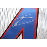 Stefon Diggs Autographed/Signed Pro Style White Jersey Beckett 43095