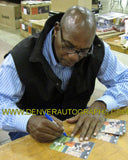 Ozzie Newsome Autographed Cleveland Browns Goal Line Blue Hof 99 12570