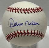 Rangers DAVE NELSON (d) Signed Official MLB Baseball AUTO - Senators - Royals