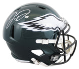 Eagles Jordan Davis Signed F/S Speed Rep Helmet W/ Case W/ Silver Sig JSA Wit