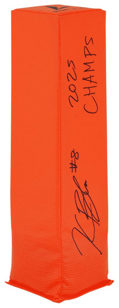 Kaelon Black Signed BSN Orange Football Endzone Pylon w/Champs - (SCHWARTZ COA)