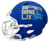 Saquon Barkley Signed Blue SB LIX Full Size Replica Helmet Eagles PSA 195222