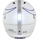 Jordan Addison Autographed Minnesota Vikings F/S Helmet 24 Alt Beckett 51160