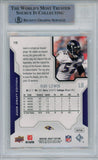 Ray Lewis Signed 2008 Upper Deck Draft Edition #110 Trading Card BAS Slab 43378