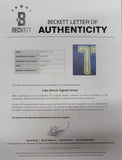 Dallas Mavericks Luka Doncic Autographed Blue Nike Jersey Beckett BAS #AE03919