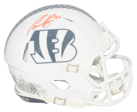 CHASE BROWN SIGNED CINCINNATI BENGALS SALUTE TO SERVICE III SPEED MINI HELMET