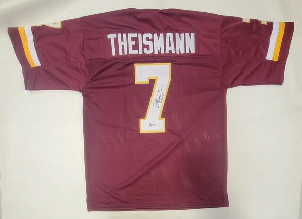 JOE THEISMANN AUTOGRAPHED SIGNED PRO STYLE XL JERSEY BECKETT QR