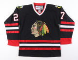 Jeremy Roenick Signed Chicago Blackhawks Black Jersey (Beckett) NHL 1988-2009