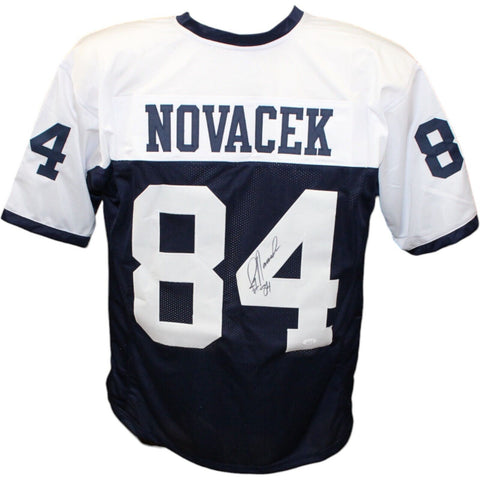 Jay Novacek Autographed/Signed Pro Style Thanksgiving Jersey JSA 43431