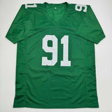 Autographed/Signed Fletcher Cox Philadelphia Kelly Green Football Jersey BAS COA