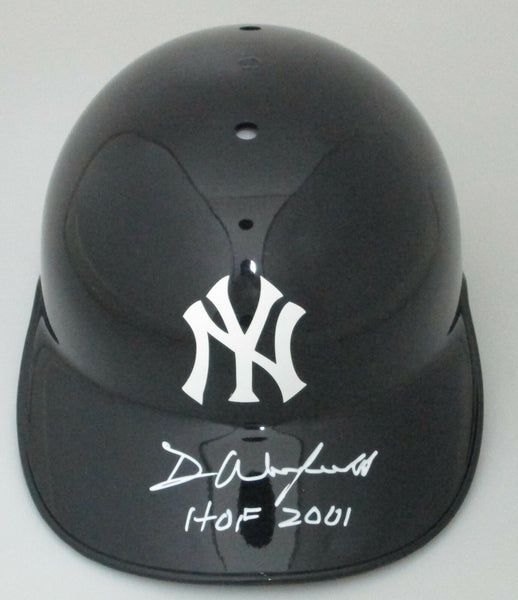 Yankees DAVE WINFIELD Signed Full Size Rawlings Helmet w/ "HOF 2001" AUTO JSA