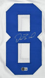 Dez Bryant Autographed White Pro Style Jersey - Beckett W Holo *Silver *Stained